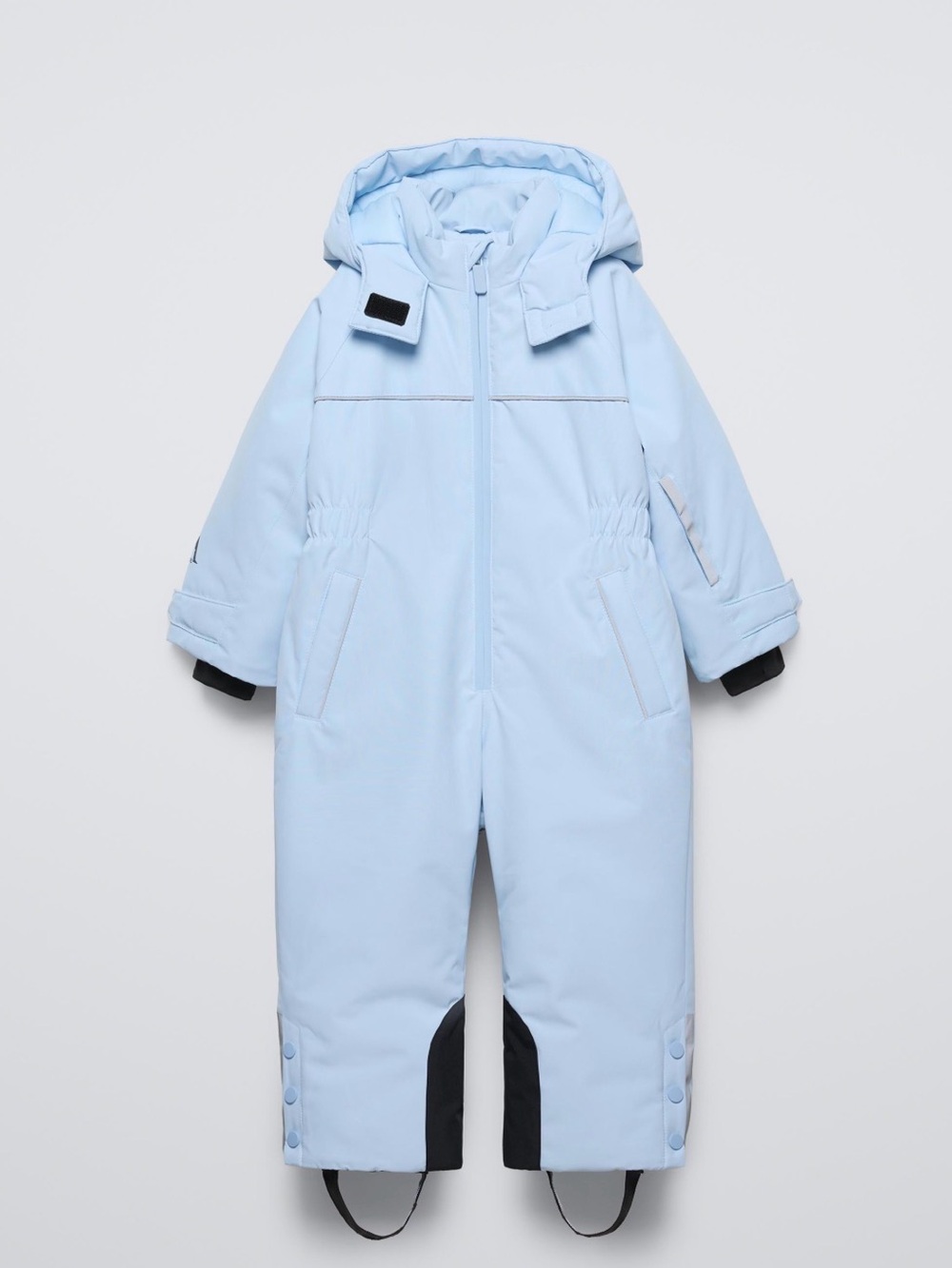 Zara Light Blue Hooded Snow One-Piece (size 4 toddler)